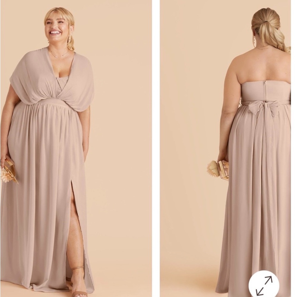 Birdy Grey Grace convertible dress size XXL in Chiffon Taupe - Picture 3 of 12